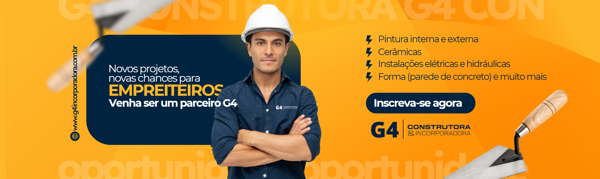 oportunidade empreiteiros g4
